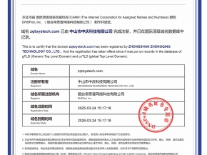 域名证书 zqtoystech.com
